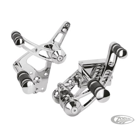 COMANDI AVANZATI IN ALLUMINIO BILLET CROMATO PER SOFTAIL E FX E FL A 4 MARCE