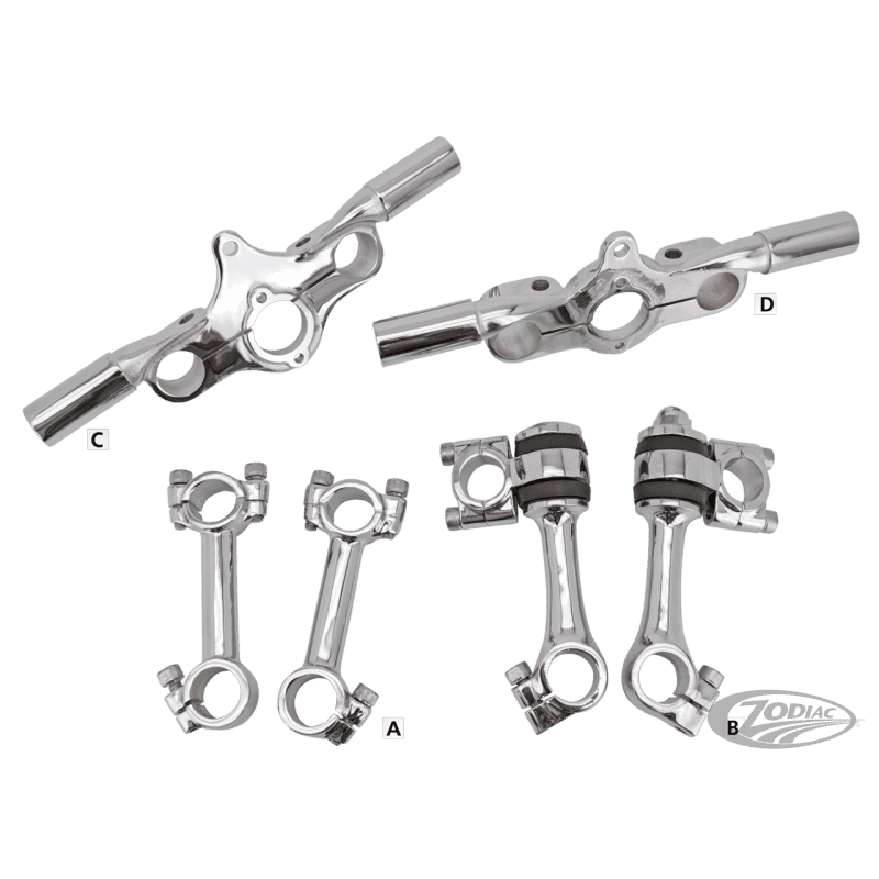 PIASTRE SUPERIORI E RISER PER VECCHIE FORCELLE SPRINGER