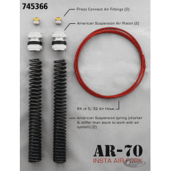 KIT SOSPENSIONI ANTERIORI AD ARIA AMERICAN SUSPENSION PER TOURING