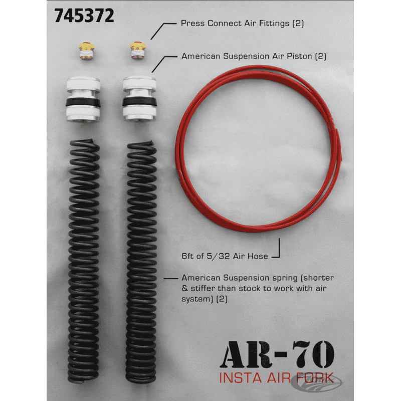 KIT SOSPENSIONI ANTERIORI AD ARIA AMERICAN SUSPENSION PER TOURING