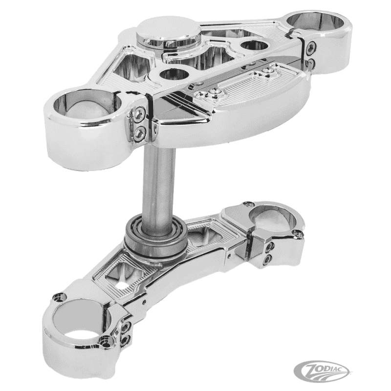 PIASTRA SUPERIORE E KIT PIASTRE FORCELLA NESS METHOD PER ROAD GLIDE