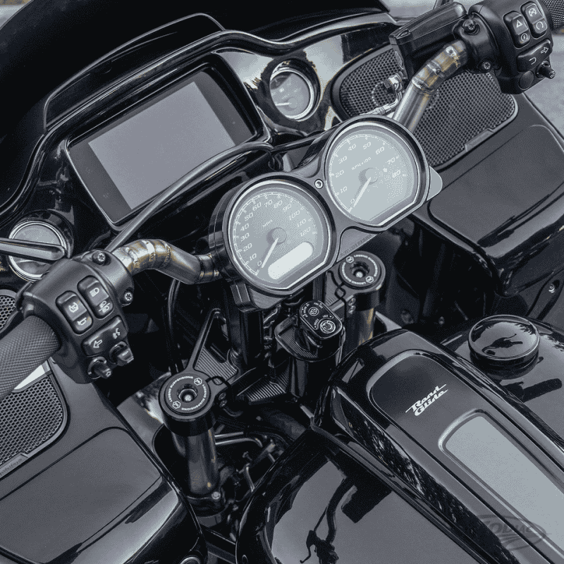 PIASTRA SUPERIORE E KIT PIASTRE FORCELLA NESS METHOD PER ROAD GLIDE