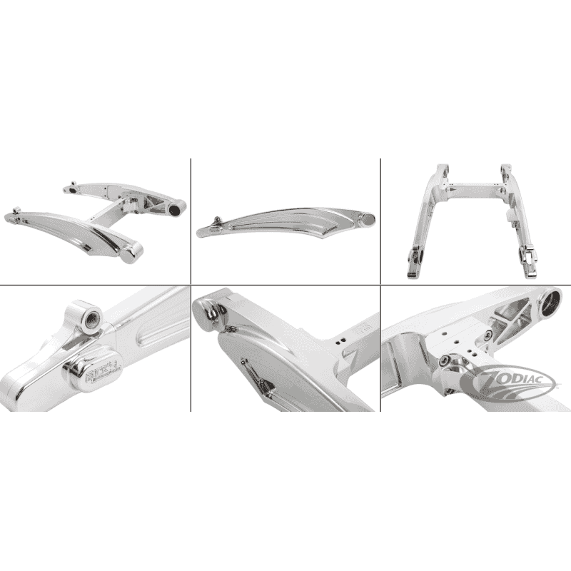 FORCELLONE RICK'S IN ALLUMINIO LUCIDATO PER V-ROD