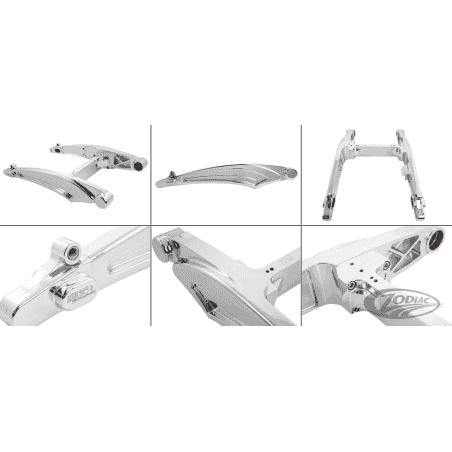 FORCELLONE RICK'S IN ALLUMINIO LUCIDATO PER V-ROD