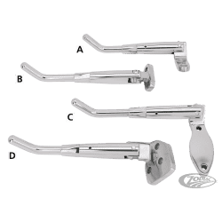 CAVALLETTI CROMATI REGOLABILI 2