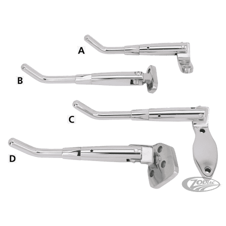 CAVALLETTI CROMATI REGOLABILI