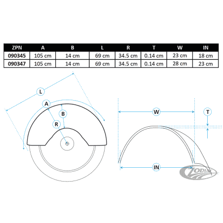 PARAFANGO POSTERIORE STILE HERITAGE PER APPLICAZIONI CUSTOM