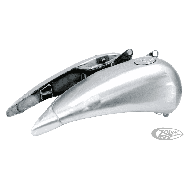 SERBATOIO IN ACCIAIO FLAT-SIDE ALLUNGATO DI 4" PER SOFTAIL