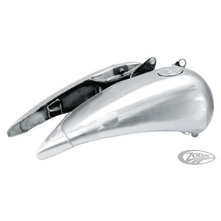 SERBATOIO IN ACCIAIO FLAT-SIDE ALLUNGATO DI 4" PER SOFTAIL