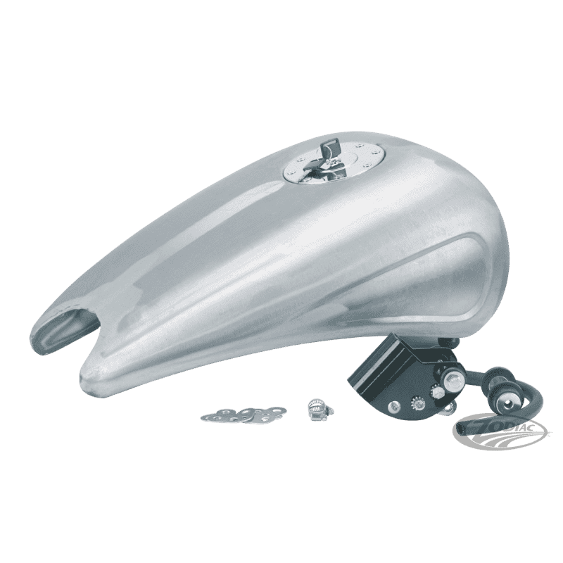 SERBATOIO IN ACCIAIO ALLUNGATO DI 2" CON INCAVI PER SOFTAIL