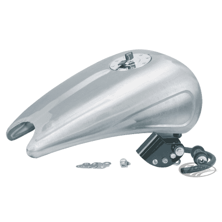 SERBATOIO IN ACCIAIO ALLUNGATO DI 2" CON INCAVI PER SOFTAIL