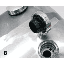 SERBATOIO ALLUNGATO DI 2" IN PEZZO UNICO PER SOFTAIL CON ALLOGGIO CRUSCOTTO 2