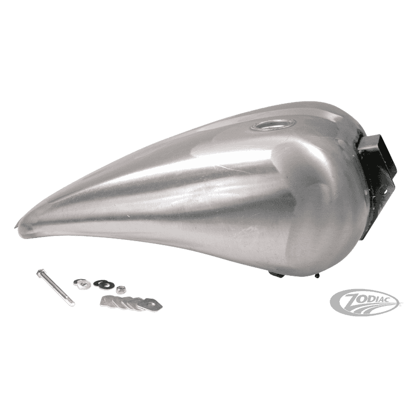 SERBATOIO ALLUNGATO D'ACCIAIO IN PEZZO UNICO LISCIO PER FXR