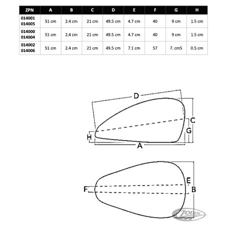SERBATOI LEGACY SLIMLINE