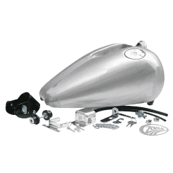 SERBATOIO FAT BOB IN PEZZO UNICO CON MONTAGGIO SU GOMMA PER SPORTSTER Zodiac (Genuine Zodiac Products)