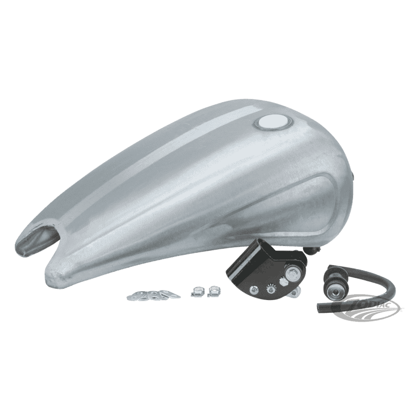 SERBATOIO IN ACCIAIO ALLUNGATO DI 2 CON INCAVI PER SPORTSTER