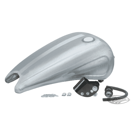 SERBATOIO IN ACCIAIO ALLUNGATO DI 2 CON INCAVI PER SPORTSTER