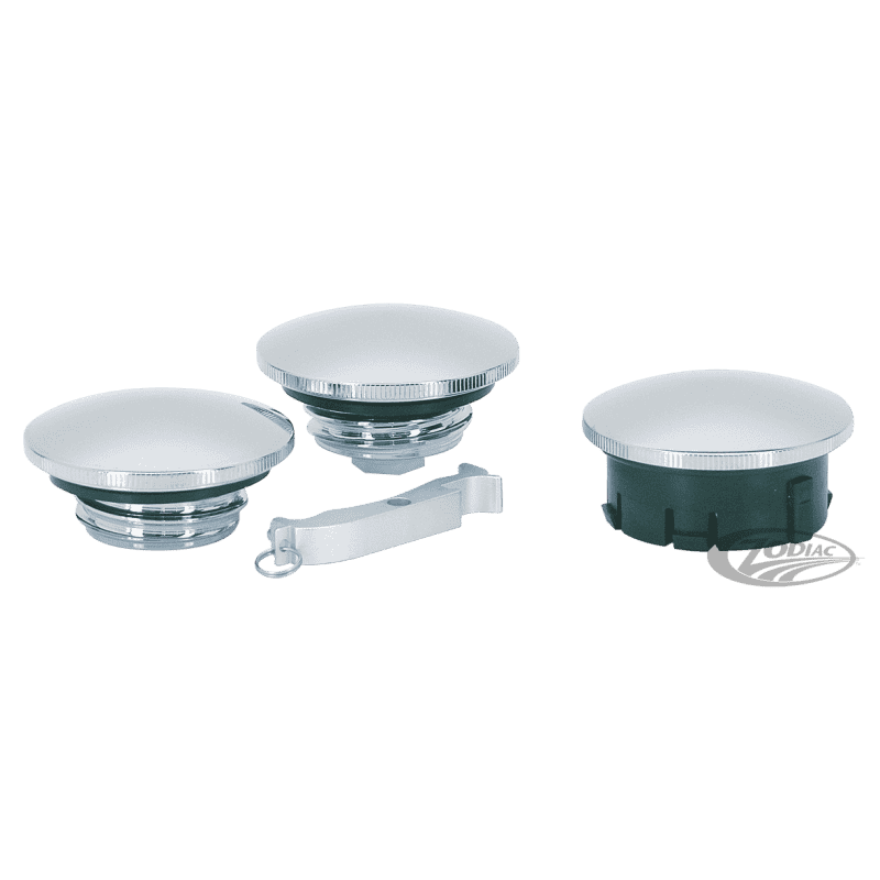 TAPPI BENZINA IN BILLET CROMATI "ESSENTIAL"