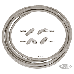 LINEE OLIO GOODRIDGE IN TEFLON CON COPERTURA INTRECCIATA IN ACCIAIO INOX