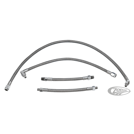 KIT GOODRIDGE TUBI LINEA OLIO IN ACCIAIO INTRECCIATO