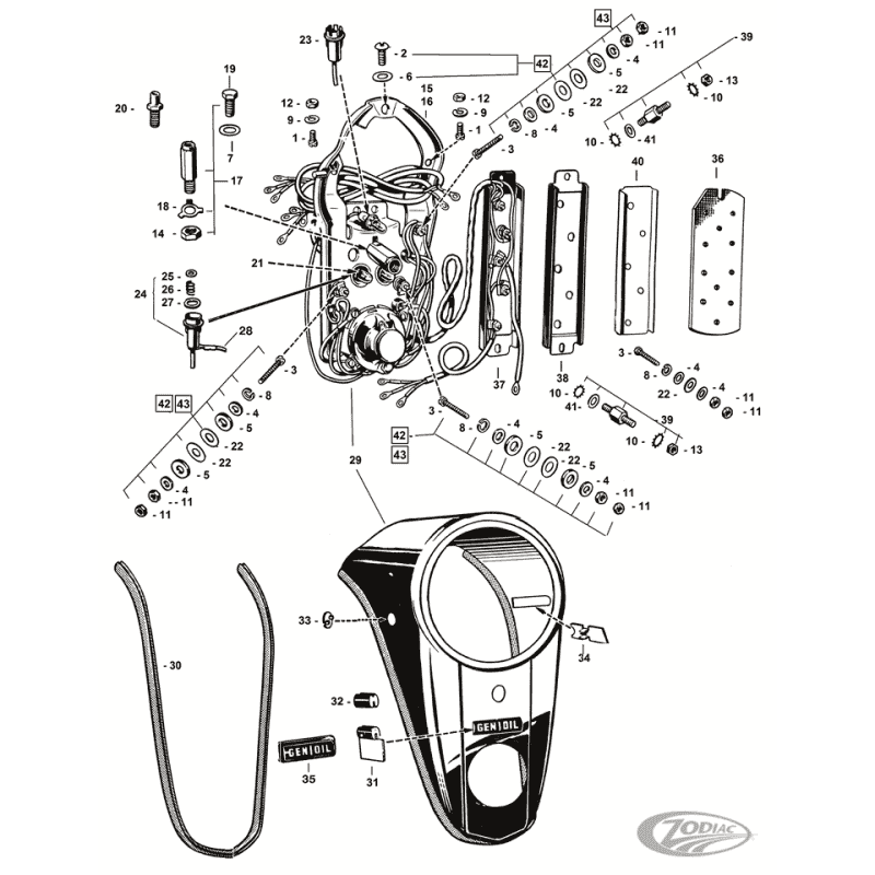 PANNELLO STRUMENTI 1947-1961