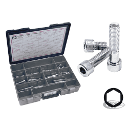 ASSORTIMENTO VITI A BRUGOLA CROMATE 1/2" UNC 2