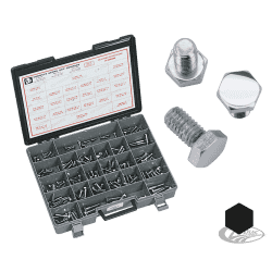 ASSORTIMENTO BULLONI A TESTA ESAGONALE CROMATI 2