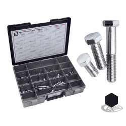 ASSORTIMENTO BULLONI UNC A TESTA ESAGONALE CROMATI 2