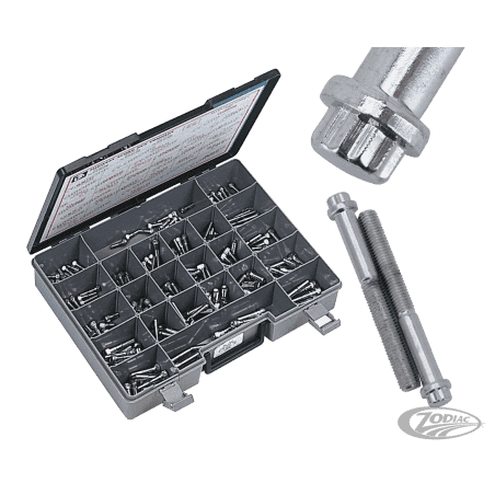 ASSORTIMENTO BULLONI A TESTA POLIGONALE CROMATI