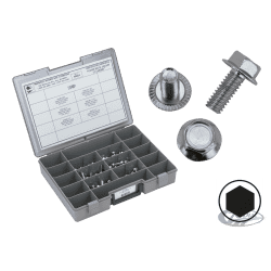 ASSORTIMENTO VITI CROMATE CON SCAVATURE PER MONTAGGIO FLANGE 2