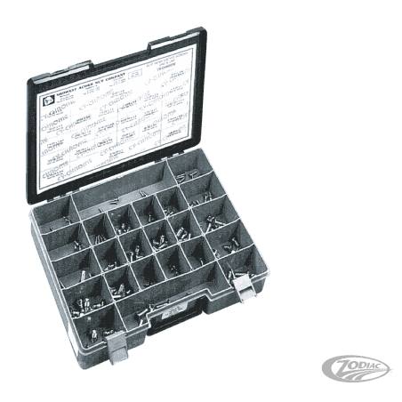 ASSORTIMENTO VITI A BRUGOLA CON TESTA SVASATA PIANA CROMATE