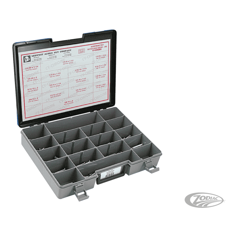 ASSORTIMENTO CROMATO VITI A TESTA BOMBATA LARGA