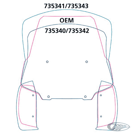 NATIONAL CYCLE PARABREZZA V-STREAM PER PAN AMERICA