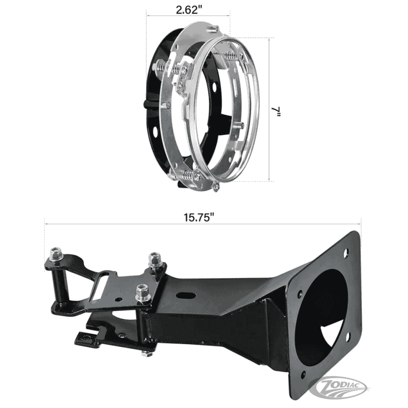CARENATURA STILE FXR POLICE PER DYNA TWIN CAM E SOFTAIL MILWAUKEE EIGHT
