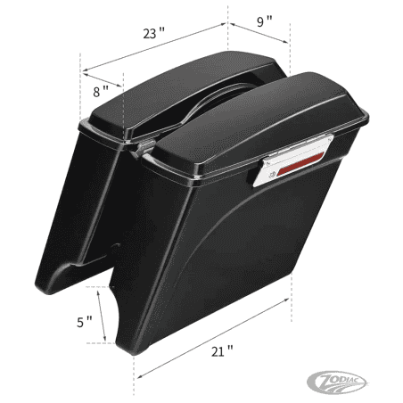 BORSE RIGIDE TOURING ALLUNGATE STILE 1993-2013