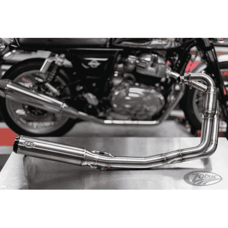 SISTEMA DI SCARICO S&S QUALIFIER 2-IN-1 PER ROYAL ENFIELD 650 TWINS
