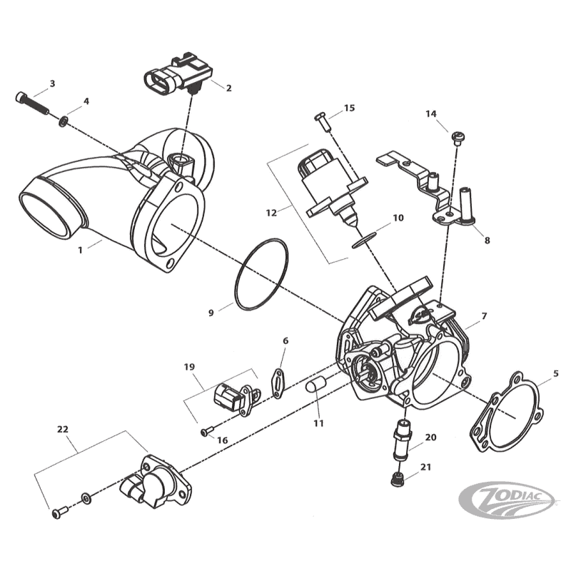 THROTTLE BODY & MANIFOLD FOR X-WEDGE