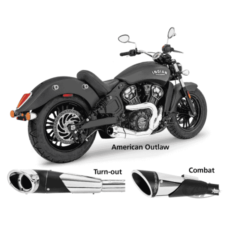 SHORTY 2-INTO-1 PER INDIAN SCOUT