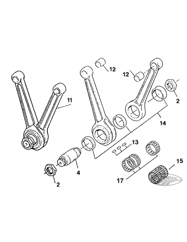 PARTI DI RICAMBIO PER ALBERO MOTORE E BIELLE DI SPORTSTER