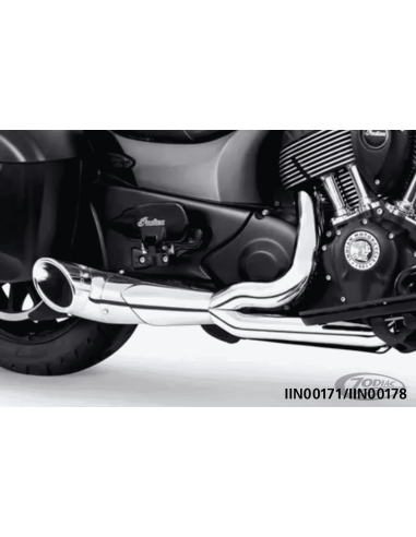 SCARICO SHORTY TURN OUT SLASH-CUT 2-IN-1 PER INDIAN POWERPLUS & THUNDERSTROKE