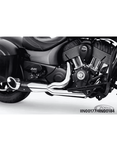 SCARICO SHORTY TURN OUT SLASH-CUT 2-IN-1 PER INDIAN POWERPLUS & THUNDERSTROKE