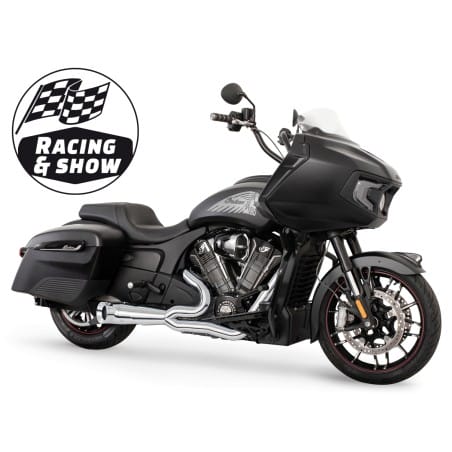 SCARICO SHORTY TURN OUT STRAIGHT  CUT 2-IN-1 PER INDIAN POWERPLUS & THUNDERSTROKE