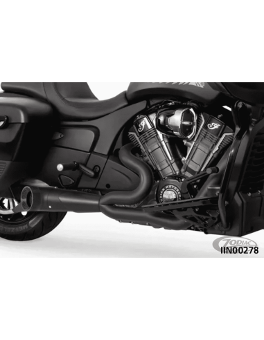 SCARICO SHORTY TURN OUT STRAIGHT  CUT 2-IN-1 PER INDIAN POWERPLUS & THUNDERSTROKE