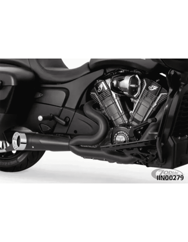 SCARICO SHORTY TURN OUT STRAIGHT  CUT 2-IN-1 PER INDIAN POWERPLUS & THUNDERSTROKE