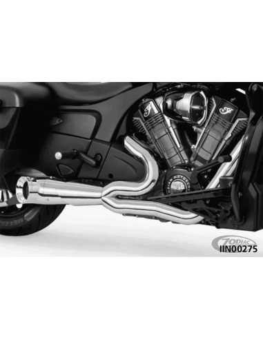 SCARICO SHORTY TURN OUT STRAIGHT  CUT 2-IN-1 PER INDIAN POWERPLUS & THUNDERSTROKE