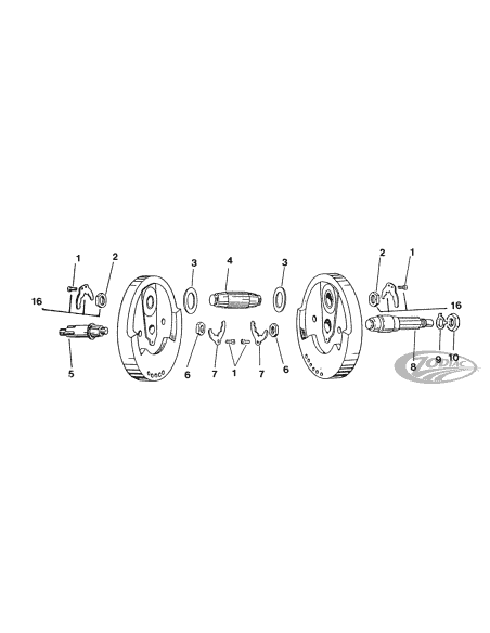 PARTI DI RICAMBIO PER ALBERO MOTORE E BIELLE DI SPORTSTER