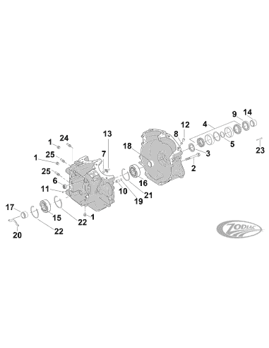 PARTI DI RICAMBIO PER PARTE BASSA TWIN CAM 1999-2017