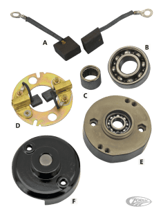 RICAMBI GENERATORE A 2 SPAZZOLE 1958-1981 2