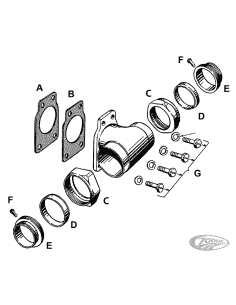 PARTI DEL COLLETTORE PER KNUCKLEHEAD E PANHEAD