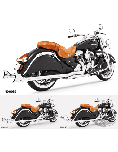 SHARKTAIL TRUE DUALS PER INDIAN POWERPLUS & THUNDERSTROKE